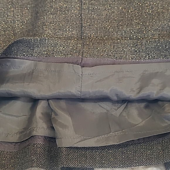 J.Crew Wool Metallic Box Pleat Pencil Skirt Women’s 0 Gray Gold - Picture 17 of 17
